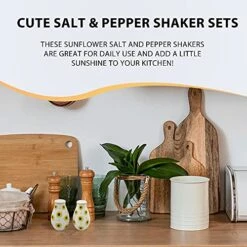 Unflower Salt And Pepper Shaker Set In Decorative Sunflower Box-Sunflower Décor - Sunflower Kitchen -Yellow And White Salt And Pepper Shakers 13 Unflower Salt And Pepper Shaker Set In Decorative Sunflower Box-Sunflower Décor - Sunflower Kitchen -Yellow And White Salt And Pepper Shakers -Peugeot Shop 51v0t8ytt5L