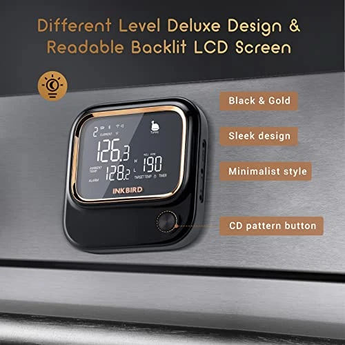 5GHz WiFi And Bluetooth 5.1 Meat Thermometer, Inkbird WiFi Grill BBQ Meat Thermometer For Smoker, Cooking And Kitchen With 4 Probes, APP Control, Alarm And Timer, Adjustable Backlit LCD, Rechargeable 6 5GHz WiFi And Bluetooth 5.1 Meat Thermometer, Inkbird WiFi Grill BBQ Meat Thermometer For Smoker, Cooking And Kitchen With 4 Probes, APP Control, Alarm And Timer, Adjustable Backlit LCD, Rechargeable - Image 6