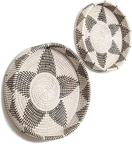 Handmade Woven Wall Basket Decor - Set Of 6 Hanging Seagrass Baskets For Rustic, Trendy, All Natural Home Decor With Boho Style | Decorative, Round Baskets Perfect For Stylish Wall Displays 9 Handmade Woven Wall Basket Decor - Set Of 6 Hanging Seagrass Baskets For Rustic, Trendy, All Natural Home Decor With Boho Style | Decorative, Round Baskets Perfect For Stylish Wall Displays - Image 9