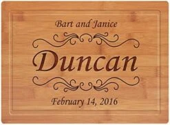 A VINCI Personalized Custom Natural Bamboo Cutting Board For Wedding, Engagement, House Warming Gift. Your Text Or Message Laser Engraved On The Board (12x16 Inch) 5 A VINCI Personalized Custom Natural Bamboo Cutting Board For Wedding, Engagement, House Warming Gift. Your Text Or Message Laser Engraved On The Board (12x16 Inch) -Peugeot Shop 51v9CvDEJvL. AC