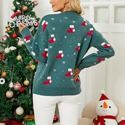 Womens Causal Loose Crewneck Cute Loose Tops Christmas Print Long Sleeve Plus Size Sweatshirts Pullover Top Streetwear -Peugeot Shop 51vQSG0X4bL