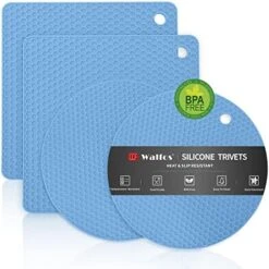 Silicone Microwave Mats, Walfos Heat Resistant Multi-Purpose Microwave Trivet Mat, Non-Slip, BPA Free And Dishwasher Safe, Perfect For Microwave, Oven, Hot Pan, Set Of 2, Grey -Peugeot Shop 51vcnP8Bs5L. AC