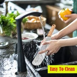 Metal Spatula Set, HaSteeL Stainless Steel Griddle Spatula Tools Kit With Wooden Handle, Heavy Duty Long Pancake Flipper Burger Turner For BBQ Teppanyaki Flat Top Grilling Cooking Outdoor & Indoor -Peugeot Shop 51vuHbWRS3L