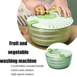 MYBAQ,Salad Spinner,Small Salad Spinner,Fruit And Vegetable Purifier,Fruit Vegetable Washing Machine,Lettuce Dryer Spinne,Fruit Spinner Dryer.-Suitable For Washing Fruits,Vegetables And Grains. -Peugeot Shop 51vw6wEr6hL