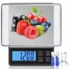 Digital Kitchen Scale, USB Rechargeable Multifunction Food Scales, High Precision 0.1g Pocket Jewelry Scale With Backlit LCD Display, Tray, Auto Off