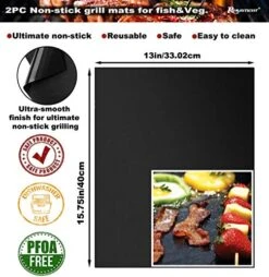 23pc Must-Have BBQ Grill Accessories Set With Thermometer In Case - Stainless Steel Barbecue Tool Set With 2 Grill Mats For Backyard Outdoor Camping - Best Grill Gift For On Birthday -Peugeot Shop 51vyS2ozwqL