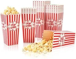 Popcorn Containers Disposable 46 Oz Red & White Striped Cardboard Popcorn Boxes For Movie Night (12 Pack) -Peugeot Shop 51w2WCiHCL. AC