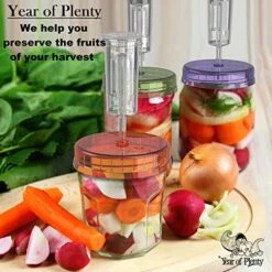 Of Plenty BPA-Free, Clear Fermentation Lids | 4-Pack | For Making Sauerkraut In Wide Mouth Mason Jars | Includes Instructions, Recipe And Gift Box For Storage… (Clear) 11 Of Plenty BPA-Free, Clear Fermentation Lids | 4-Pack | For Making Sauerkraut In Wide Mouth Mason Jars | Includes Instructions, Recipe And Gift Box For Storage… (Clear) -Peugeot Shop 51w9Bty4Q8L