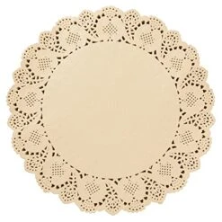 250 Pack Round Paper Placemats For Cakes, Desserts, Light Brown Doilies For Food, Formal Events (12 In) -Peugeot Shop 51wKKPZErvL