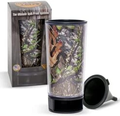 Ossy Oak Shadow Grass Blades By Spit Bud - The Ultimate Spittoon For Chew - Portable Dip & Snuff Cup With Lid, Pop Tab, Spill-Proof Funnel, Can Cutter & Holder - Fit In Cup Holders - Holds 8oz - Made In USA -Peugeot Shop 51wSbK4TdaL. AC