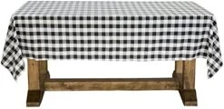 - 60" X 102" Premium Checkered Tablecloth - Rectangular Polyester Fabric Picnic Table Cover - Red & White Gingham Cloth -Peugeot Shop 51waoQRc3TL. AC 1