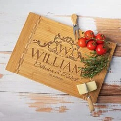 Personalized Cutting Board, 11 Designs, 5 Wood Styles Cutting Board - Wedding Gifts For Couple, Housewarming Gifts, Personalized Gifts For Mom And Dad, Grandma Gifts, Engraved Kitchen Sign -Peugeot Shop 51wbq7odqOL