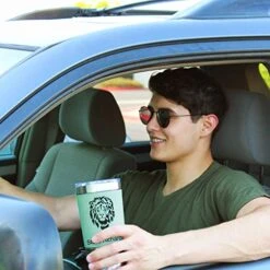 20oz Vacuum Insulated Tumbler Mug, EMT Emergency Medical Technician, Personalized Engraving Included (Faux Leather, Teal) -Peugeot Shop 51wh0E6Wr2L