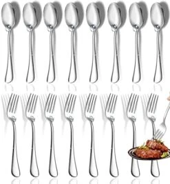 Forks,Set Of 16 Top Food Grade Stainless Steel Forks Silverware Set, Dinner Forks, Flatware Forks,Cutlery Forks,8 Inches, Mirror Polished & Dishwasher Safe, New Apartment Essentials -Peugeot Shop 51wkFtDnXlL. AC
