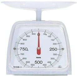 KA-001 CW Cooking Scale, Kitchen Scale, Cooking, Analog, 2.2 Lbs (1 Kg), 0.2 Oz (5 G), White