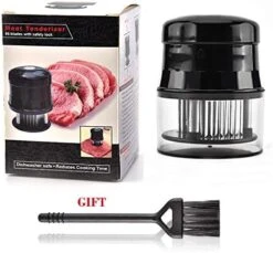 Eat Tenderizer Tool, 56 Needles Stainless Steel Tenderizer For Tenderizing Steak Beef Fish And Poultry, Black -Peugeot Shop 51wl81yiSPL. AC