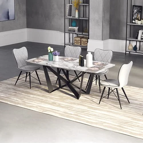 Placemats,Placemats For Dining Table Set Of 6,11.8" X 17"Eco-Friendly Faux Leather Place Mats,Washable Table Mats,Heat-Resistant For Dining Table Decor (Grey, 6) 6 Placemats,Placemats For Dining Table Set Of 6,11.8" X 17"Eco-Friendly Faux Leather Place Mats,Washable Table Mats,Heat-Resistant For Dining Table Decor (Grey, 6) - Image 6