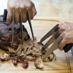 1132 Slash & Serve BBQ Meat Pulled Pork Shredder Claws / Set Of Two Barbecue Tools -Peugeot Shop 51wyDIU8FUL