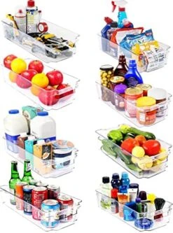Large Pantry Organizer - Set Of 8 Refrigerator Organizer Bins - Fridge Organizer For Freezers, Kitchen Countertops And Cabinets - BPA Free (Clear) 24 Large Pantry Organizer - Set Of 8 Refrigerator Organizer Bins - Fridge Organizer For Freezers, Kitchen Countertops And Cabinets - BPA Free (Clear) -Peugeot Shop 51x0Vph49yL. AC