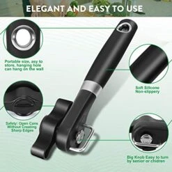 Can Opener Kitchen Safety Manual Can Opener For Restaurant No Sharp Edges Can Opener For Arthritis Camping Can Opening Tool Side Cut Manuel Can Opener Hand Held Smooth Edge Can Opener Ergonomic Handle -Peugeot Shop 51x0dTCfwXL