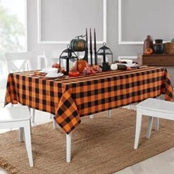 Use Living Fall Buffalo-Check Table Runner, Seasonal Farmhouse Table Runner, 13" W X 70" L, Orange And Black 17 Use Living Fall Buffalo-Check Table Runner, Seasonal Farmhouse Table Runner, 13" W X 70" L, Orange And Black -Peugeot Shop 51x2LdRv4BL. AC