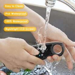 Digital Meat Thermometer, Waterproof Instant Read Food Thermometer For Cooking And Grilling, Kitchen Gadgets With Backlight & Calibration For Candy, BBQ Grill, Liquids, Beef, Turkey -Peugeot Shop 51x7LyTS3jL