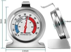 WellBridal Refrigerator Thermometers Classic Series Large Dial Thermometer (2 Pack,Freezer/Refrigerator) -Peugeot Shop 51x9R0NGKCL