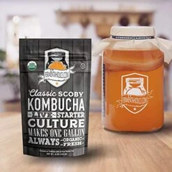 Unbleached Muslin Kombucha Covers - 4 Pack With Rubber Bands - 10" Square Fits Wide Variety Of Jar Openings - Tight Weave Keeps Flies Out - Let's Your Kombucha Breathe - Hand Wash -Peugeot Shop 51xDtXF1gFL