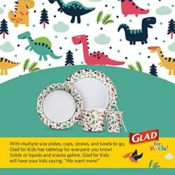 For Kids 8 1/2-Inch Paper Plates|Small Round Paper Plates With Dinosaurs For Kids|Heavy Duty Disposable Soak Proof Microwavable Paper Plates, 8.5" Round Plates 20ct| Kids Plates, Dinosaur Plates 11 For Kids 8 1/2-Inch Paper Plates|Small Round Paper Plates With Dinosaurs For Kids|Heavy Duty Disposable Soak Proof Microwavable Paper Plates, 8.5" Round Plates 20ct| Kids Plates, Dinosaur Plates -Peugeot Shop 51xDxo9rblL