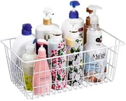 Wire Storage Basket Freezer Organizer Bins Metal Wire Baskets Wire Organizer Storage Baskets For Kitchen, Cabinets, Pantry, Freezer, BathroomSet Of 3 -Peugeot Shop 51xJJXPlOmL