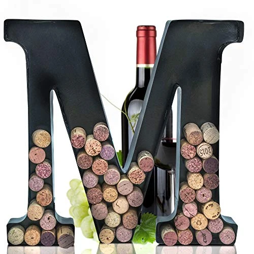 L Letter Wine Cork Keepsake Saver & Holder Monogram W/Free Wall Mount Kit A-Z (Letter M, Large) 1 L Letter Wine Cork Keepsake Saver & Holder Monogram W/Free Wall Mount Kit A-Z (Letter M, Large)