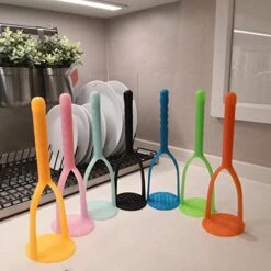 Potato Masher,Nylon Potato Masher,Safe For Non-Stick Cookware. Cooking And Kitchen Gadget. (Nylon Black) -Peugeot Shop 51xSurgCiXL