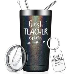 Best Teacher Ever, Birthday Gifts For Teacher From Student, Kids, Appreciation Christmas Gifts For Women, Men, Best Friend, Ladies, Classroom - Travel Tumbler Cup