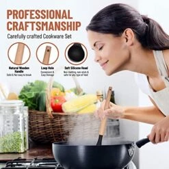 Marble Utensil Holder Set - Utensils Included - Flatware & Utensil Storage Organizer For Countertops, Pantry, Bathroom, Office & Center Table - Stylish Kitchen Counter Decor -Peugeot Shop 51xVS2To0bL