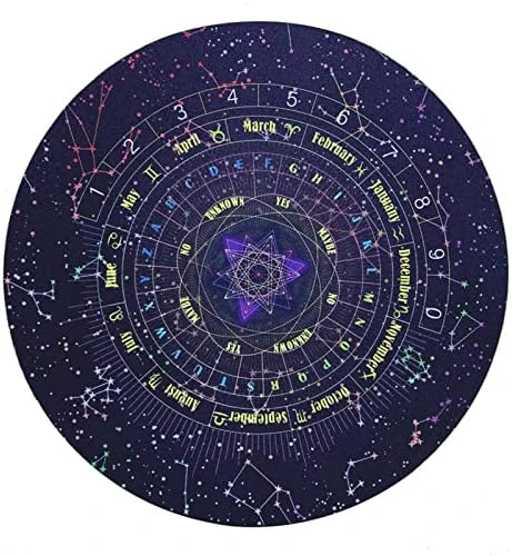 EMVANV Divination Board, 8.66inch Rubber Astrology Star Pendulum Mat For Divination Pendulum Pad Metaphysical Message Board, Starry Sk-y Rubber Pad For Divination Set(As Shown) 7 EMVANV Divination Board, 8.66inch Rubber Astrology Star Pendulum Mat For Divination Pendulum Pad Metaphysical Message Board, Starry Sk-y Rubber Pad For Divination Set(As Shown) - Image 7