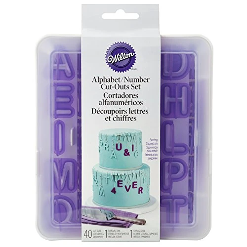Wilton Letter And Number Fondant Cutters Set, 40-Piece 4 Wilton Letter And Number Fondant Cutters Set, 40-Piece - Image 4