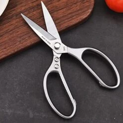 [Made In Japan] Kitchen Scissors All Purpose, Effortless Cutting, Quality Japanese Ergonomic Handle Heavy Duty Poultry Shears For Herbs, Chicken, Food, Garden, Office, Crafting, Leather, Fabric -Peugeot Shop 51xqeQRQjTL