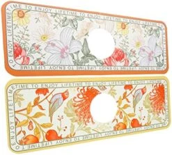 Zerodeko 8 Pcs Absorbent Pad Sink Draining Mat Microfiber Dish Mat Drainage Mat Sink Water Catcher Mat Non- Faucet Drip Catcher Faucet Absorbent Mats Diatom Mud Washable Splash Pad -Peugeot Shop 51xrf55KhaL. AC