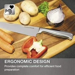 Morphy Richards Accents Knife Block, Satin, Stainless Steel Finish, 5 Piece, Std, Translucent Black -Peugeot Shop 51y0SrrB75L