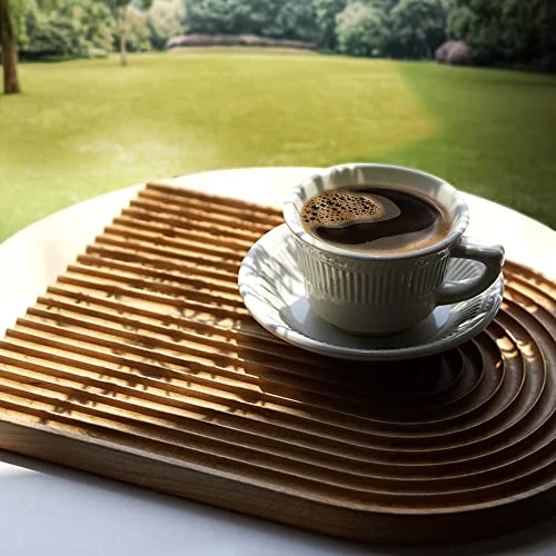 Decorative Wood Serving Board - Beech Arch Wood Tray Cutting Boards For Kitchen, Unique Wood Decor Cutting Board, Charcuterie Serving Tray Wooden Boards 4 Decorative Wood Serving Board - Beech Arch Wood Tray Cutting Boards For Kitchen, Unique Wood Decor Cutting Board, Charcuterie Serving Tray Wooden Boards - Image 4