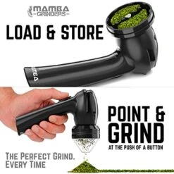 V2-55 Electric Herb Grinder, USB Rechargeable Automatic Grinder Fast Mill With Aluminum Alloy Head, Includes Herb And Spices Holding System (Black) 11 V2-55 Electric Herb Grinder, USB Rechargeable Automatic Grinder Fast Mill With Aluminum Alloy Head, Includes Herb And Spices Holding System (Black) -Peugeot Shop 51yQgCkYthL