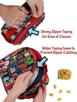 Marvel Kawaii Avengers Girls Boys Soft Insulated School Lunch Box (One Size, Red/Multi) -Peugeot Shop 51yR1tpRD7L