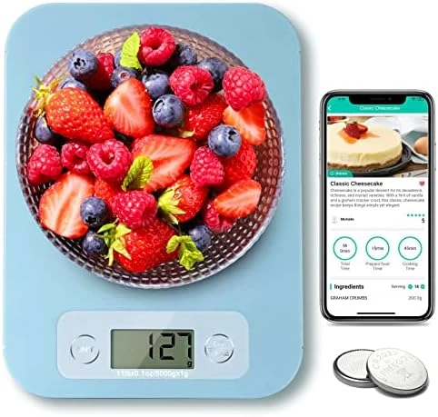 Smart Food Scale For Weight Loss, Kitchen Food Scales Digital Weight Grams And Oz With Nutritional Calculator, Food Weight Scale For Diet, Keto, Macro, Calorie, Baking, Meal Prep 0.1oz/11lb 8 Smart Food Scale For Weight Loss, Kitchen Food Scales Digital Weight Grams And Oz With Nutritional Calculator, Food Weight Scale For Diet, Keto, Macro, Calorie, Baking, Meal Prep 0.1oz/11lb - Image 8