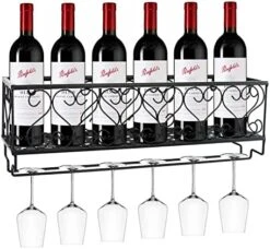 Wine Glass Rack, Countertop Wine Glass Holder, Elegant Freestanding Tabletop Stemware Storage Rack/Wine Glass Stand Racks Holder With 6 Hooks Kitchen Glasses Accessories For Home Bar Storage, Stemware Racks, Bronze 16 Wine Glass Rack, Countertop Wine Glass Holder, Elegant Freestanding Tabletop Stemware Storage Rack/Wine Glass Stand Racks Holder With 6 Hooks Kitchen Glasses Accessories For Home Bar Storage, Stemware Racks, Bronze -Peugeot Shop 51yb2WYDOL. AC