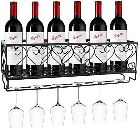 Wine Glass Rack, Countertop Wine Glass Holder, Elegant Freestanding Tabletop Stemware Storage Rack/Wine Glass Stand Racks Holder With 6 Hooks Kitchen Glasses Accessories For Home Bar Storage, Stemware Racks, Bronze 8 Wine Glass Rack, Countertop Wine Glass Holder, Elegant Freestanding Tabletop Stemware Storage Rack/Wine Glass Stand Racks Holder With 6 Hooks Kitchen Glasses Accessories For Home Bar Storage, Stemware Racks, Bronze - Image 8