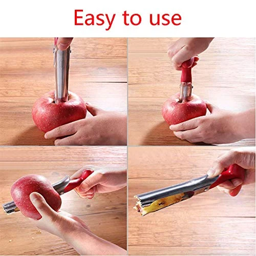 Apple Corer, Stainless Steel Bell Pepper, Apple Or Pear Core Remover With 4 Pcs Orange Citrus Peeler 3 Apple Corer, Stainless Steel Bell Pepper, Apple Or Pear Core Remover With 4 Pcs Orange Citrus Peeler - Image 3