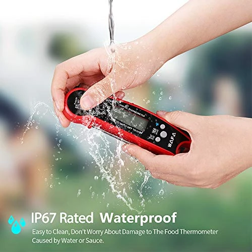 WAFA Instant Read Meat Thermometer, Waterproof Ultra Fast Cooking Thermometer With Bottle Opener Backlight And Calibration, Digital Food Thermometer For Kitchen, Outdoor Cooking, Grill And BBQ 1 WAFA Instant Read Meat Thermometer, Waterproof Ultra Fast Cooking Thermometer With Bottle Opener Backlight And Calibration, Digital Food Thermometer For Kitchen, Outdoor Cooking, Grill And BBQ