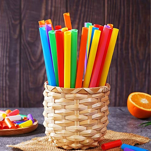200 PCS Jumbo Smoothie Straws, Colorful Disposable Plastic Large Wide-mouthed Milkshake Straw (0.43" Diameter And 8.2" Long) 2 200 PCS Jumbo Smoothie Straws, Colorful Disposable Plastic Large Wide-mouthed Milkshake Straw (0.43" Diameter And 8.2" Long) - Image 2