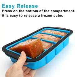 1-Cup Extra Large Freezing Tray For Soup,broth,sauce Or Butter,2 Pack Ice Cube Trays With Lid, Silicone Freezer Container Molds Soup Trays -makes Four Great Portions 1cup Cube(2 PACK, Blue) 10 1-Cup Extra Large Freezing Tray For Soup,broth,sauce Or Butter,2 Pack Ice Cube Trays With Lid, Silicone Freezer Container Molds Soup Trays -makes Four Great Portions 1cup Cube(2 PACK, Blue) -Peugeot Shop 51yquTMeU2L