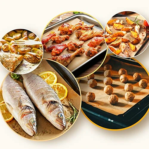 Parchment Paper Sheets, Unbleached Parchment Baking Sheets, Precut Parchment Paper 12 X 16 IN, Non-Stick Parchment Paper For Baking Grilling Air Fryer Steaming Bread Cake Cookie - 50 Count 5 Parchment Paper Sheets, Unbleached Parchment Baking Sheets, Precut Parchment Paper 12 X 16 IN, Non-Stick Parchment Paper For Baking Grilling Air Fryer Steaming Bread Cake Cookie - 50 Count - Image 5